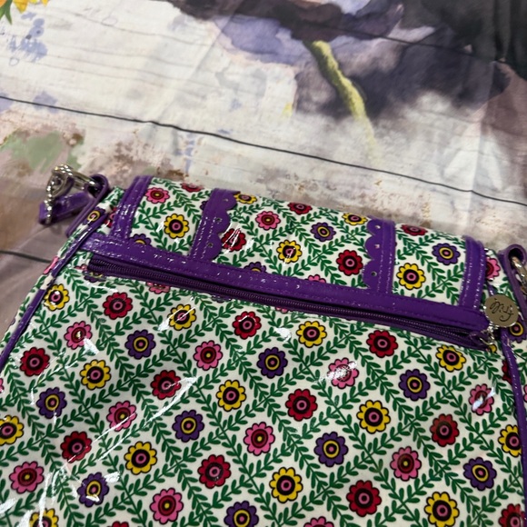 Vera Bradley Handbags - Vera Bradley Floral Pattern Crossbody Bag in Purple and Multi